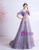 In Stock:Ship in 48 Hours Purple Tulle Sequins Spaghetti Straps Prom Dress