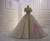 Luxury Champagne Tulle Sequins Off the Shoulder Beading Wedding Dress