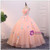 Pink Tulle Strapless Colorful Appliques Quinceanera Dress