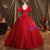 Red Ball Gown Puff Sleeve Quinceanera Dresses