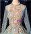 Green Tulle Long Sleeve Appliques Quinceanera Dress