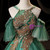 Green Tulle Straps Beading Quinceanera Dress