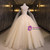 Champagne Tulle Sequins High Neck Beading Quinceanera Dress