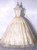 Champagne Tulle Sequins Straps Quinceanera Dress