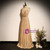 Gold Sequins Spaghetti Straps Prom Dress