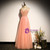 Pink Tulle Spaghetti Straps Prom Dress