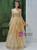 In Stock:Ship in 48 Hours Gold Tulle Sequins Beading Straps Prom Dress