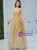 In Stock:Ship in 48 Hours Gold Tulle Sequins Beading Straps Prom Dress