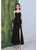 In Stock:Ship in 48 Hours Black Sweetheart Split Prom Dress