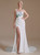 White Mermaid Spaghetti Straps Appliques Wedding Dress