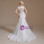 White Mermaid Lace Appliques Wedding Dress