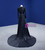 Black Satin Long Sleeve Crystal Prom With Split