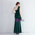 In Stock:Ship in 48 Hours Green Mermaid One Shoulder Pleats Prom Dress