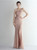 In Stock:Ship in 48 Hours Pink Sequins One Shoulder Prom Dress