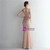 In Stock:Ship in 48 Hours Pink Sequins One Shoulder Prom Dress