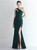 In Stock:Ship in 48 Hours Green One Shoulder Pleats Party Dress