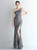 In Stock:Ship in 48 Hours Sexy Gray Sequins One Shoulder Party Dress