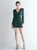 In Stock:Ship in 48 Hours Green Sequins Long Sleeve Mini Party Dress