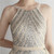 In Stock:Ship in 48 Hours Silver Sequins Halter Beading Party Dress