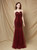 In Stock:Ship in 48 Hours Burgundy Spaghetti Straps Sequins Party Dress