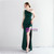 In Stock:Ship in 48 Hours Green One Shoulder Beading Party Dress 