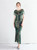 In Stock:Ship in 48 Hours Green Sequins Beading Cap Sleeve Party Dress