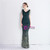 In Stock:Ship in 48 Hours Green Sequins V-neck Beading Party Dress