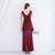 In Stock:Ship in 48 Hours Burgundy Sequins Beading Party Dress With Split