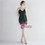 In Stock:Ship in 48 Hours Green Sequins Spaghetti Straps Mini Party Dress