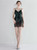 In Stock:Ship in 48 Hours Green Sequins Spaghetti Straps Mini Party Dress