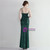 In Stock:Ship in 48 Hours Green Sequins One Shoulder Split Party Dress