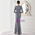 In Stock:Ship in 48 Hours Gray Sequins Long Sleeve Split Party Dress