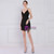 In Stock:Ship in 48 Hours Black Spaghetti Straps Beading Party Dress