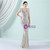 In Stock:Ship in 48 Hours Silver Spaghetti Straps Party Dress