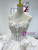 White Tulle Spaghetti Straps 3D Appliques Wedding Dress