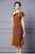 Red Pleats Short Mother Of The Bride Dress