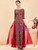 Burgundy Tulle Lace Short SleeveMother Of The Bride Dress