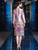 Pink Sequins V-neck Short Sleeve Mother Of The Bride Dress With Jacket