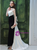 In Stock:Ship in 48 Hours Black White Satin Strapless Prom Dress