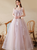 In Stock:Ship in 48 Hours Pink Tulle Pleats Spaghetti Straps Prom Dress