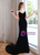 In Stock:Ship in 48 Hours Black Velvet Spaghetti Straps Prom Dress