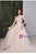 In Stock:Ship in 48 Hours Apricot Tulle Butterfly Appliques Wedding Dress