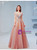 In Stock:Ship in 48 Hours Pink Tulle Sequins Pleats Prom Dress