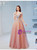 In Stock:Ship in 48 Hours Pink Tulle Sequins Pleats Prom Dress