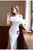 In Stock:Ship in 48 Hours White Mermaid Off the Shoulder Wedding Dress