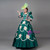 Dark Green Satin Long Sleeve Flower Vintage Rococo Dress