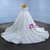 White Tulle Sequins Beading Long Sleeve Luxury Wedding Dress