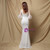 In Stock:Ship in 48 Hours White Mermaid Sequins Puff Sleeve Party Dress