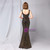 In Stock:Ship in 48 Hours Black Sequins V-neck Long Party Dress