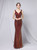 In Stock:Ship in 48 Hours Burgundy Sequins V-neck Long Party Dress